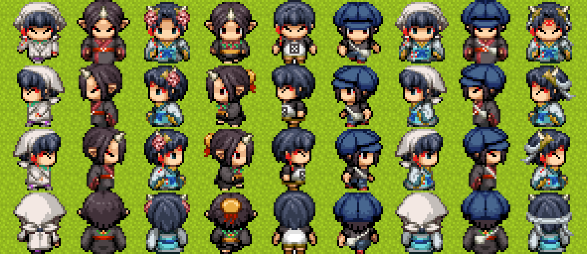 白鬼WEBオンリー用素材（アバター）